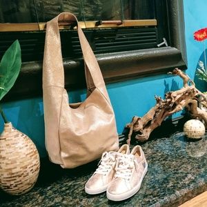 SOLD💖NWT: MONSERAT DE LUCCA LOLA Shimmer SuedeBag